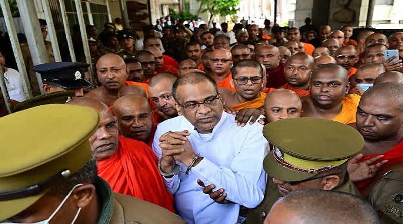 The government is lying about the robes of monks who are imprisoned.